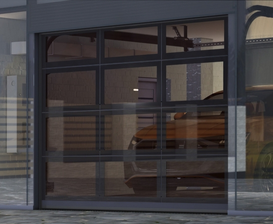 Панорамные ворота Алютех AluPro в Минеральных водах